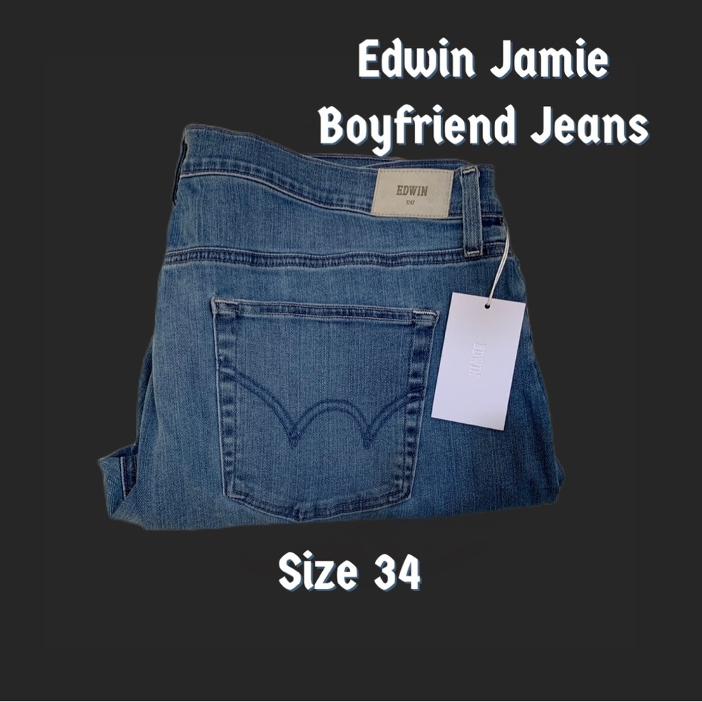 Edwin Jamie - Azure - Boyfriend Jeans